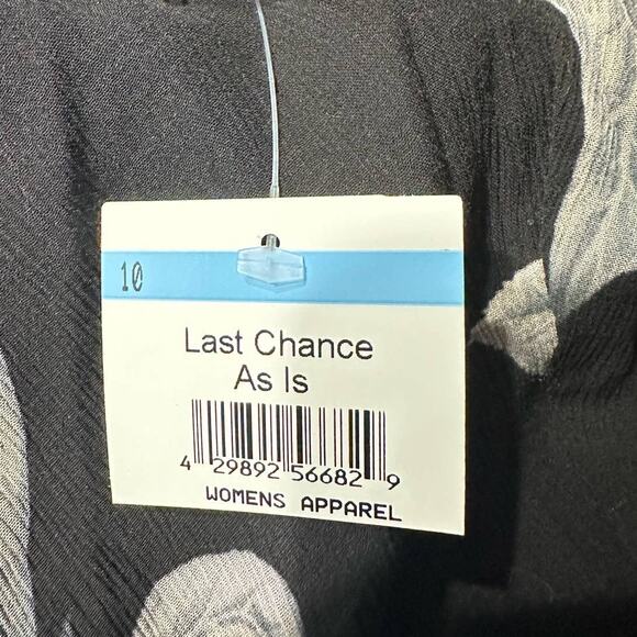 AllSaints Delana Soleil Midi Wrap Dress Women's 2 Black NWT **FLAWED** - Picture 9 of 12